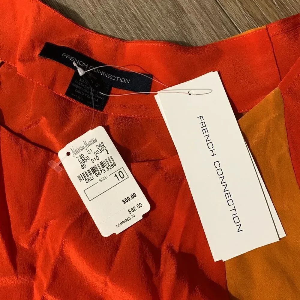 NWT French Connection Silk Top - Picture 2 of 7